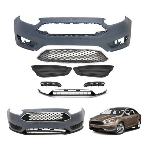 6.7L - Front Grill Cover Released For Service For Use In Extreme Cold/Snowy Weather - 2021-2023 Ford F-650/F-750 6 MGWILL Focus Front Bumper Cover Kit Compatible with 2015 2016 2017 2018 Ford Focus S SE SEL Titanium Sedan Hatchback 1.0L 2.0L W/Upper Grille Lower Grill & Fog Light Cover