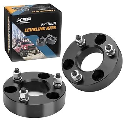 KSP 2in Front Lift Kits for Ram 1500 2009-2026, 2" Leveling Lift Kit for 2009-2026 Dodge Ram 1500 4WD, 2005-2011 Dakota 2WD 4WD, Aluminum Suspension Level Kit CNC Strut Spacers For Pick Up