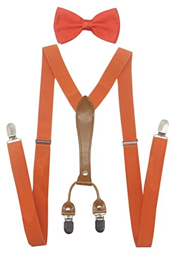 Image of Men's Suspenders Bowtie Set Elastic Y Shape Style Women's Suspenders Bowtie For Wedding&Formal Events