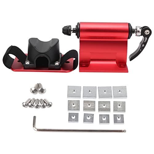 Soporte para Horquilla de Bicicleta Portabicicletas de liberación rápida Rojo - Clip Fijo de Horquilla Delantera para portaequipajes de Techo para Maletero de automóvil - Tamaño (Roja)