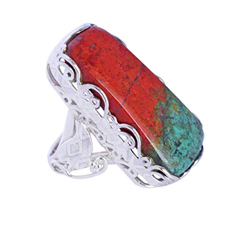 Bague jaspe de Sonora argent sterling 925 massif femme RI-5106