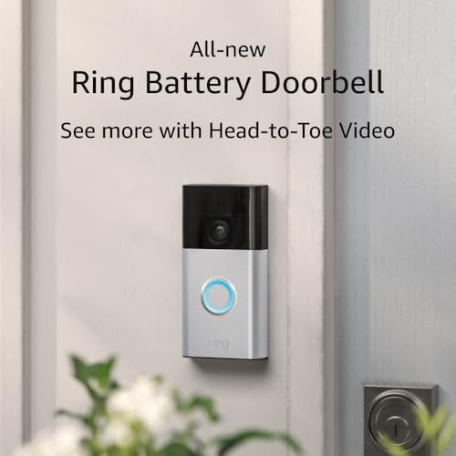 Ring 53-033551 All-New Ring Battery Doorbell, Head-To-Toe Video thumb #6