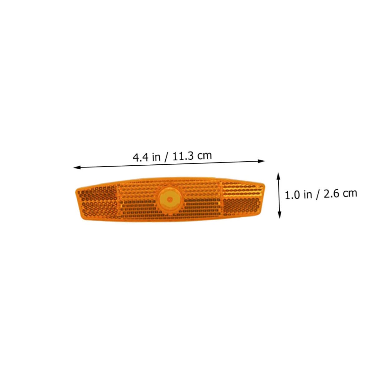 GALPADA 10pcs Small Wheel Reflectors Wheels Bicycle Wheel Reflectors Compact Reflective Bicycle Reflector Cycling Warning Reflectors Bicycles Plastic Bikes Reflectors Bike Supply Orange