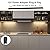Martronic Black Under Cabinet Lighting Kits, 3-Pack 12In Dimmable LED Under Cabinet Lights Bars with 12V Power Adapter, 6000K Cool White Kitchen Under Counter Lights for Kitchen Cabinets, Book Shelves