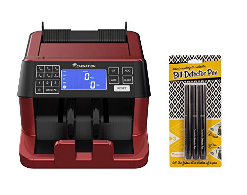 Carnation Usa Cash Counter With Counterfeit Bill Detection - Uv, Infrared, Magnetic, Metallic Thread, And Size Detection #TOP1
