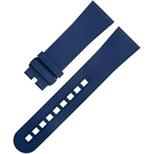 23mm Fluorous FKM Rubber Soft Watch Band For Blancpain Strap Fifty Fathoms 5000 5015 Black Watch Belt Bracelets Replacement