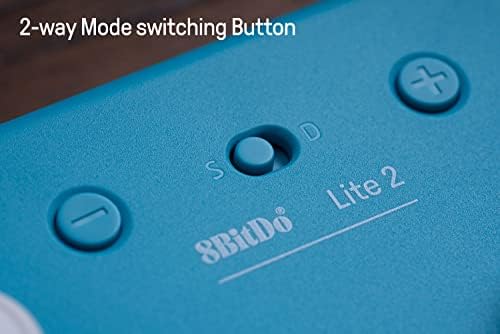 8Bitdo Lite 2 Bluetooth Controller with Motion Controls, Linear Motors Vibration, Joysticks, Triggers and D-pad, Wireless Gamepad for Switch/Switch 2, Android & Raspberry Pi (Turquoise) - 4