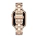 kate spade new york stainless steel band for 38/40/41mm apple watch series 1-6, color: rose gold