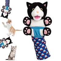 QhgPnt Cat Wrestling Glove, Interactive Cat Toys for Indoor, Cats Hand Puppets, Durable Plush Cats Toy for Playtime, Gift for Cat Owners and Children