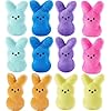 6 inches easter bunny plush toys decorations cute animal bunny stuffed doll easter basket stuffers gift for kids 12pcs  urban country home decor