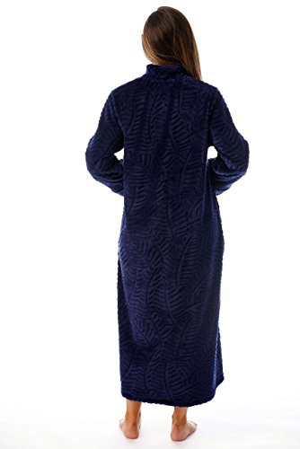 Image of Just Love Plush Zipper Lounger Solid Robe
