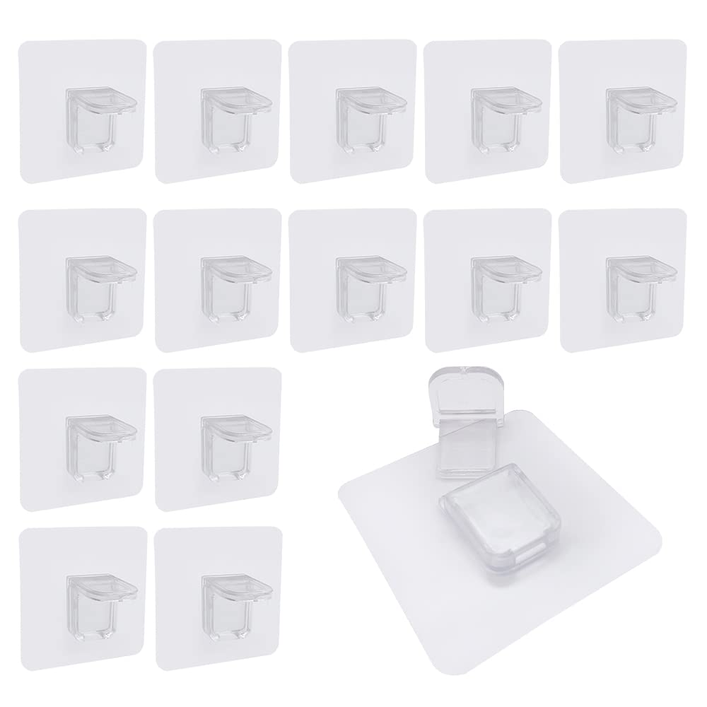 Organizzatore Casa Ganci Adesivi Da Parete - 6 Pezzi Bianchi, Adesivo Forte, Senza Fori, Per Bagno E Cucina Accessori Casa Adesivi - 11