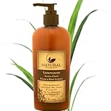 Moisturizing Lemongrass Body Lotion w/Olive Oil, Coconut Oil, Avocado Oil & Lemongrass Essential Oil