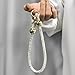 CCSmall Luxury Diamond Phone Wrist Strap, Detachable Lanyard Hands-Free Anti Theft Phone Charm for Women Girl with Full Rhinestone Bling Glitter Keychain for iPhone Samsung Xiaomi Moto HL Silver