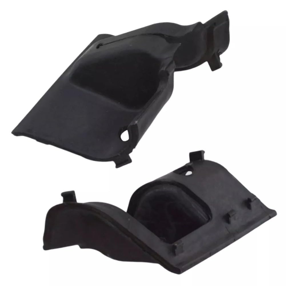 Vordere Motorhauben-Scharnier-Abdeckung, Paar L&R Kappen, schwarze Kunststoffschützer für Ford Transit MK7 2006–2013
