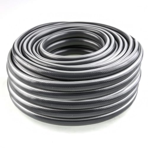 Tuyau d'arrosage renforcé 5/8 de 25m en polyester pour arrosage extérieur et gazon