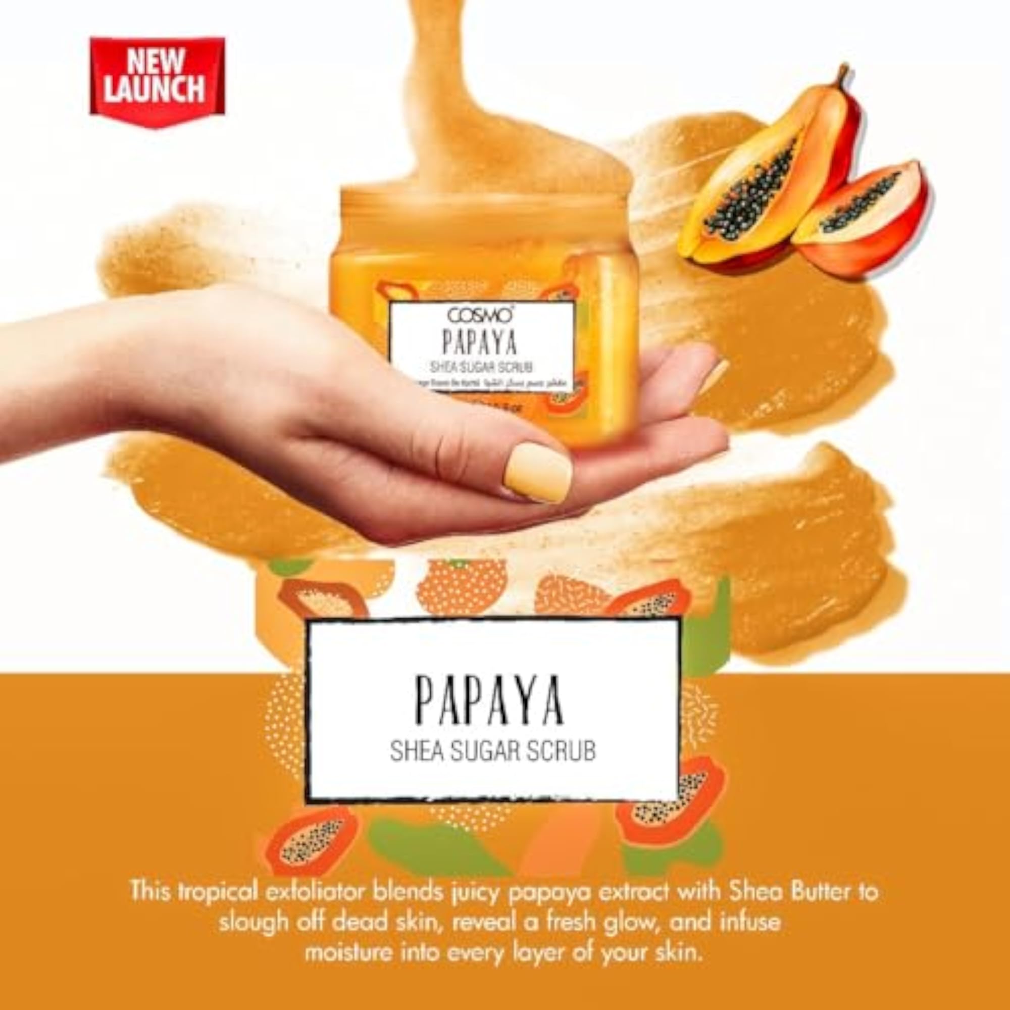 Papaya Body Cream & Shea Sugar Scrub Set