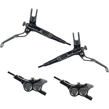 ZRACE M1 X2 X4 Mountain Bike Hydraulic Brake Set Front And Rear Compatible With MTB Disc Brake SystemsX4ICE-black
