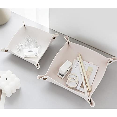 DUNAKE Vide-Poches Entree,Plateau De Clés pour Entrée,Plateau De Récupération pour Porte-Monnaie,Bijoux,Téléphone Portable,Plateau Décoratif pour Bureau À Domicile,Voyage,Café,Bar,Table De Chevet – vue 2