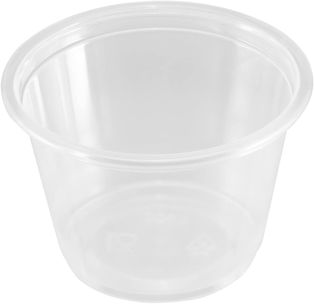 Restaurantware Base 2.5 Ounce Sauce Cups, 2000 Microwave-Safe Condiment Cups - Crack-Resistant, Disposable, Clear Plastic Portion Cups, For Samples, Sauces, Or Toppings, Lids Sold Separately : Grocery & Gourmet Food