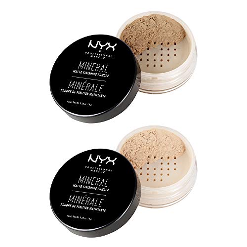 Nyx Professional Makeup Mineral Matte Finishing Powder, Loose Setting Powder - Light/Medium #TOP7