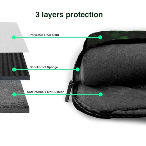 Bolso de hombro para portátil KHiry negro 15.6 pulgadas miniatura 5