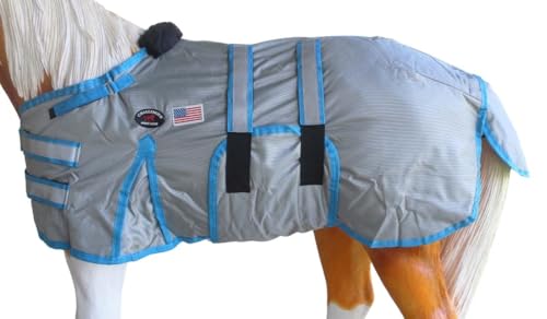 Image of 36-42(Medium) 1680D Miniature Weanling Donkey Pony Horse Foal Winter Blanket 519TS03TR