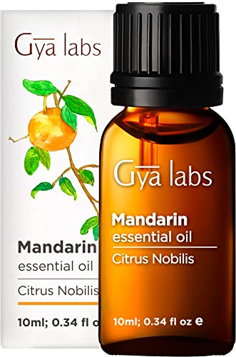 Gya Labs Mandarin Essential Oil for Revitalized Skin (10ml) - Pure, Therapeutic Grade Mandarin Oil - Perfect for Aromatherapy, Dull Skin & Low Moods - Use in Diffuser or on Skin & Hair