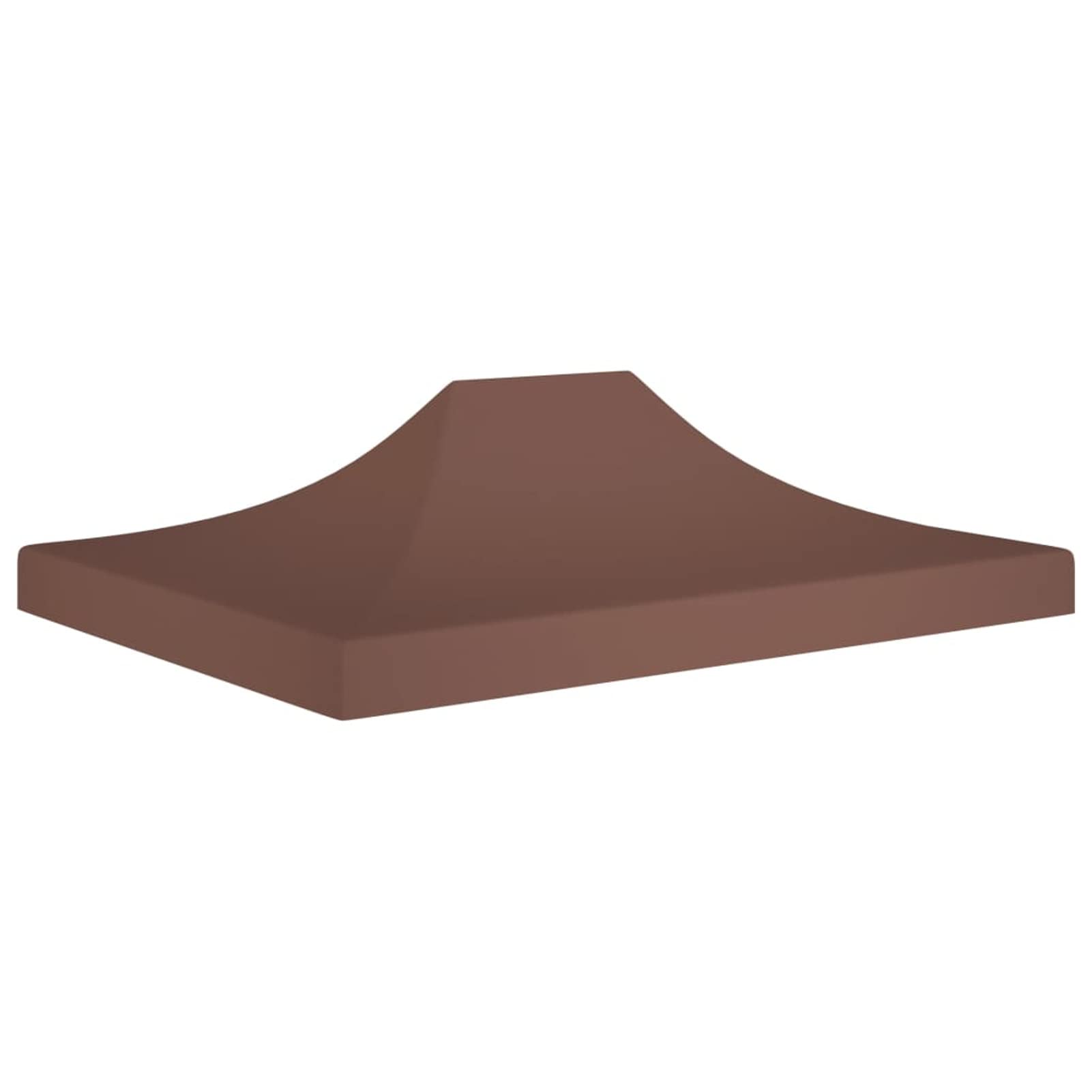 Tienda de campaña para fiestas, techo de 4 x 3 m, marrón, 270 g/m², resistente al agua, toldo para jardín, fiesta, camping, evento, tienda de campaña de boda