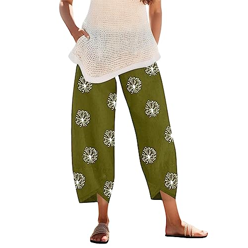 Cargo Shorts for Women Summer Beach Pull on Stretchy Boho Holiday Classic Slim Fit Plus Size Capri Pants for Women Petite Short Linen Kurta Women Womens Capris and Cropped Pants Elastic Waist