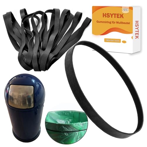 180 x 10 x 1,5 mm Gummiringe für Müllbeutel Kompatibel mit...