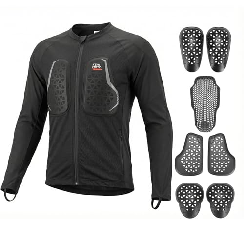 KEMIMOTO Motorcycle Mesh Armored Shirt for Men&Women, with CE Certified Protective Gear Shirt,...