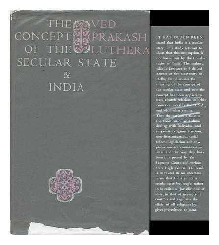 The Concept of the Secular State and India B000H2C018 Book Cover