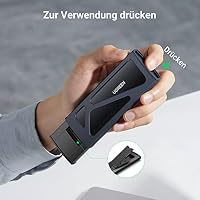 UGREEN 10Gbps NVMe M.2 SSD Gehäuse Adapter werkzoglos(Schwarz) – Ansicht 6