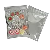 50 Pack Mylar Bags - 5.9x8.7 Inch Resealable Clear Zip Lock Food Storage Bags, Food Safe Plastic Aluminum Material - Silver