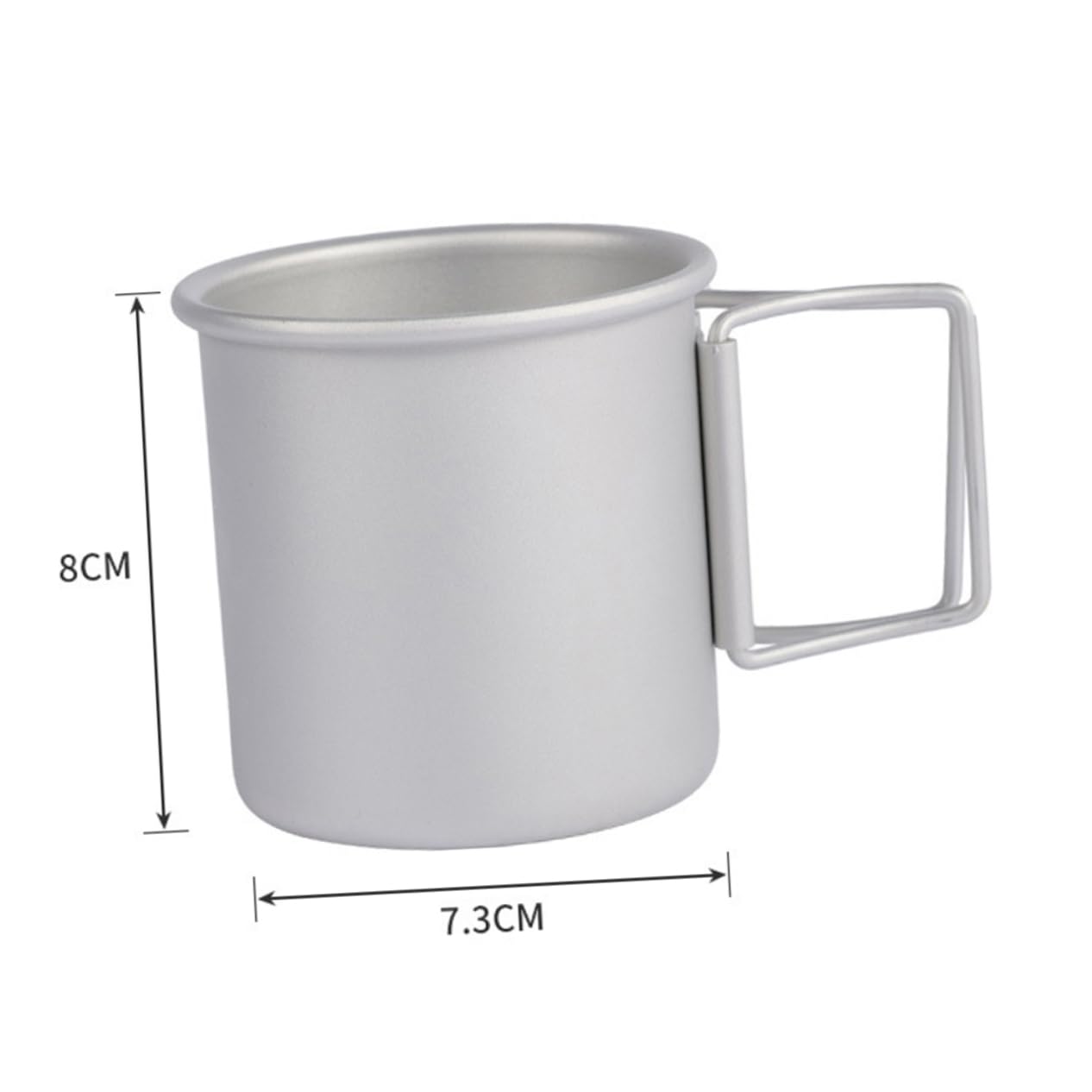 ibasenice 2 Sätze Faltbarer Aus Aluminium Reisebecher Tragbarer Becher Faltbecher Campingbecher Großer Isolierter Faltwasserbecher Campingbecher Mit 2 Stück * 2