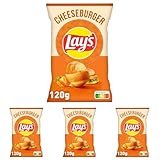 Lay's Cheeseburger 120g (Lot de 4)