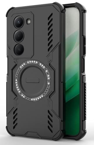Image of ShieldTech Back Cover Case for Redmi 15 5G | 360 Protection Mobile Phone Case Mag-Safe | Camera Protection | Back Cover for Redmi15 5G / Redmi 15 5+G - Black TPU+PC