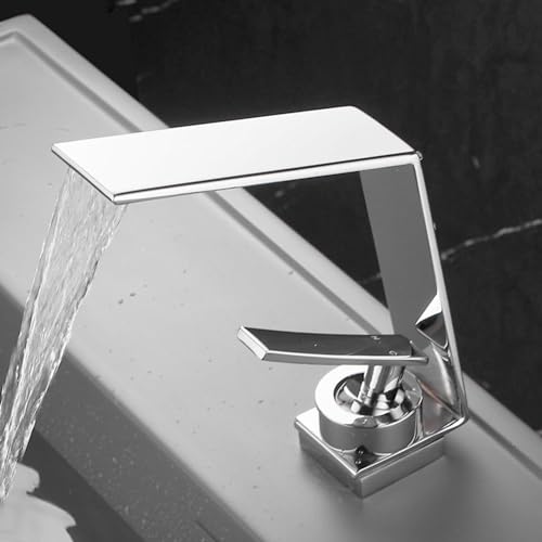 Mitigeur lavabo cascade gris pour transformer votre salle de bains en spa