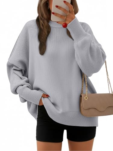 Image of EFAN Womens Oversized Sweaters Batwing Sleeve 2026 Fall Fashion Outfits | Trendy Chunky Knit Pullover, Slouchy Fit Clothes, Cozy Layering Essentials, Cute Winter Clothing, Comfy Casual Daily Wear