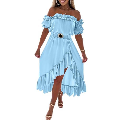Robe midi asymétrique idéale pour vos soirées d'été et cocktails en plein air