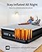 Airefina Air Mattress Queen with Built in Pump, 18 Raised Comfort Blow Up Mattress with Carrying Bag, Portable Inflatable Mattress for Guest Home, Air Bed Colchones Inflables 750 Lbs Max, 80*60*18 in