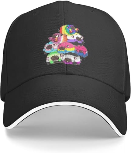 Chapeau en coton respirant unissex mouton arc-en-ciel pour plage