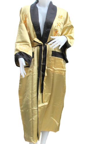Two-Sided Yellow Silk Dragon Robe