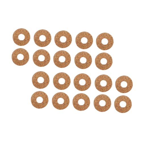 Holibanna 20Pcs Self Adhesive Guitar Pick Grips Non Slip Wooden Accessories for Guitarists Durable Light Brown Mats for Enhanced Grip and Comfort During Performance