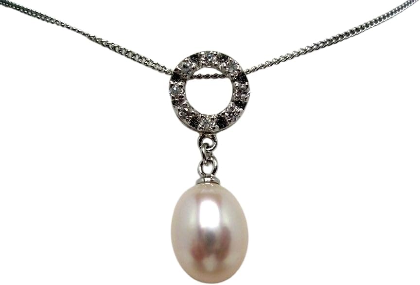 [Isowa Pearl] 伊勢志摩の真珠専門店 イソワパール 淡水真珠 ペンダントトップ 9.0-9.5mm ホワイト シルバー