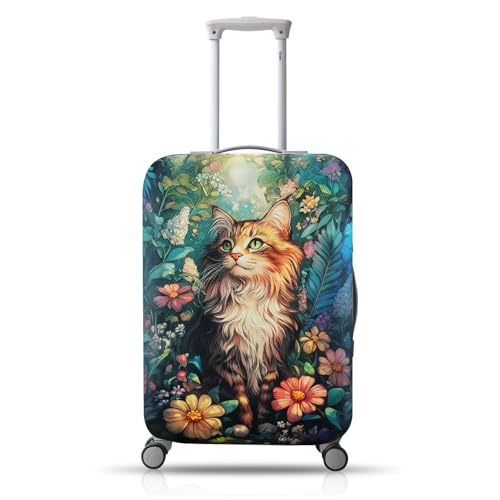 Chostky Funda para maleta, funda para equipaje lavable y elástica, funda para maleta de viaje probada, protectores de maleta personalizados para funda de protección de equipaje, color, S(18-20 Zoll)