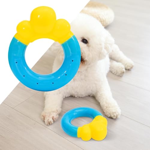 yakermur Hunde-Pool-Spielzeug | Donut-Welpen-Wasserspielzeug – Haustierpflege-Zubehör, interaktives Poolspiel zum Kauen, Schwimmen, Training, Apportieren bei heißem Wetter, Langeweile, Outdoor