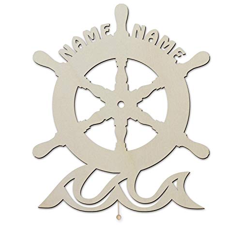 Ruder Maritime Wand Lampe Nachtlicht Dekolicht Schlummerlicht Batterie mit Namen personalisiert Nordsee Südsee Deko Geschenke