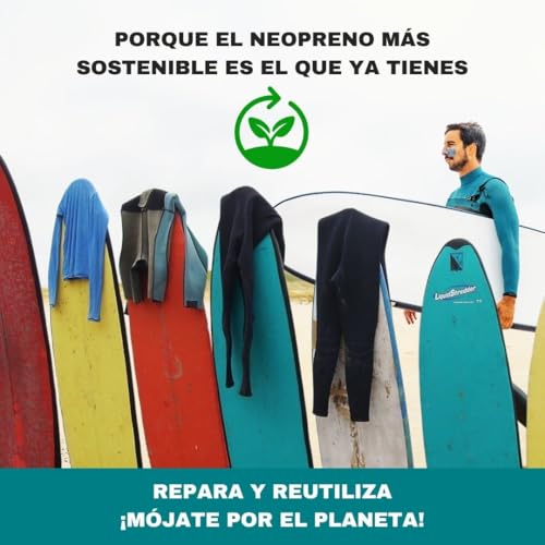 Kit reparación Neopreno Completo | Incluye Pegamento Profesional 30 g, Aguja Curva, Hilo Resistente y Parche Neopreno 5 mm 28×20 cm | Repara Trajes de Buceo, Surf, barrancos | Guía y Asesoramiento QR - imagen 6